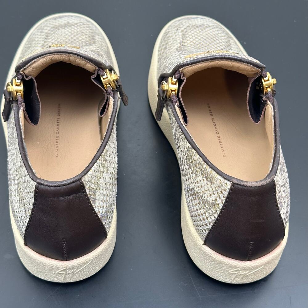 Giuseppe Zanotti Women Devon Python Print Slip On… - image 9